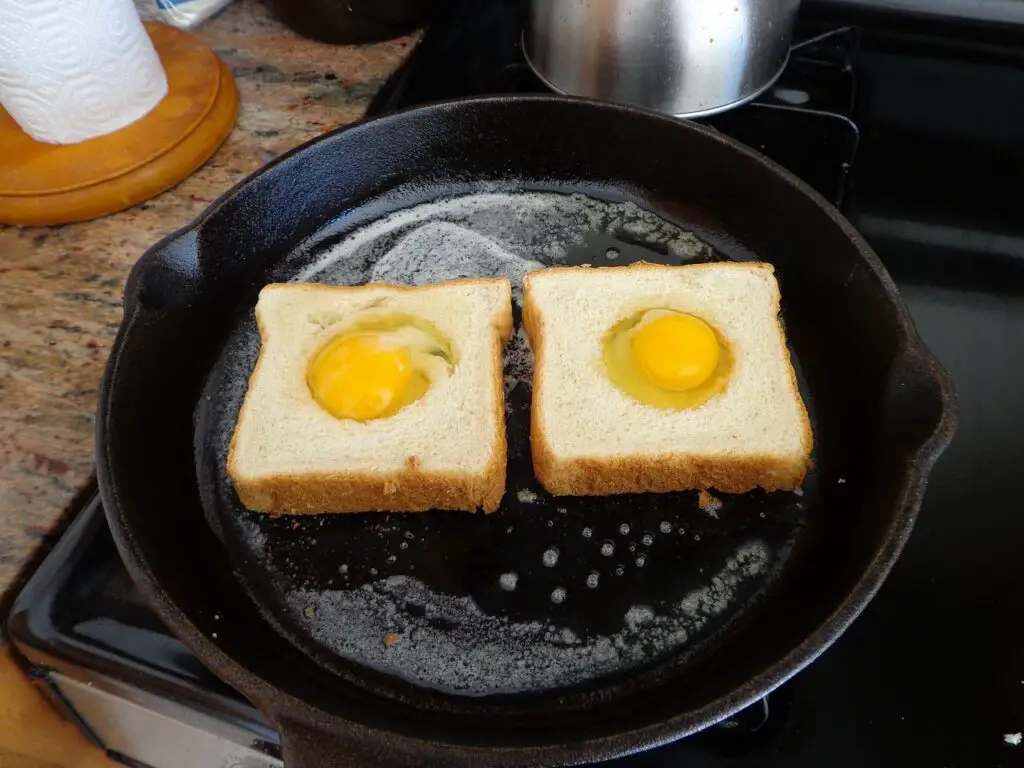 How to clean black residue off cast iron skillet